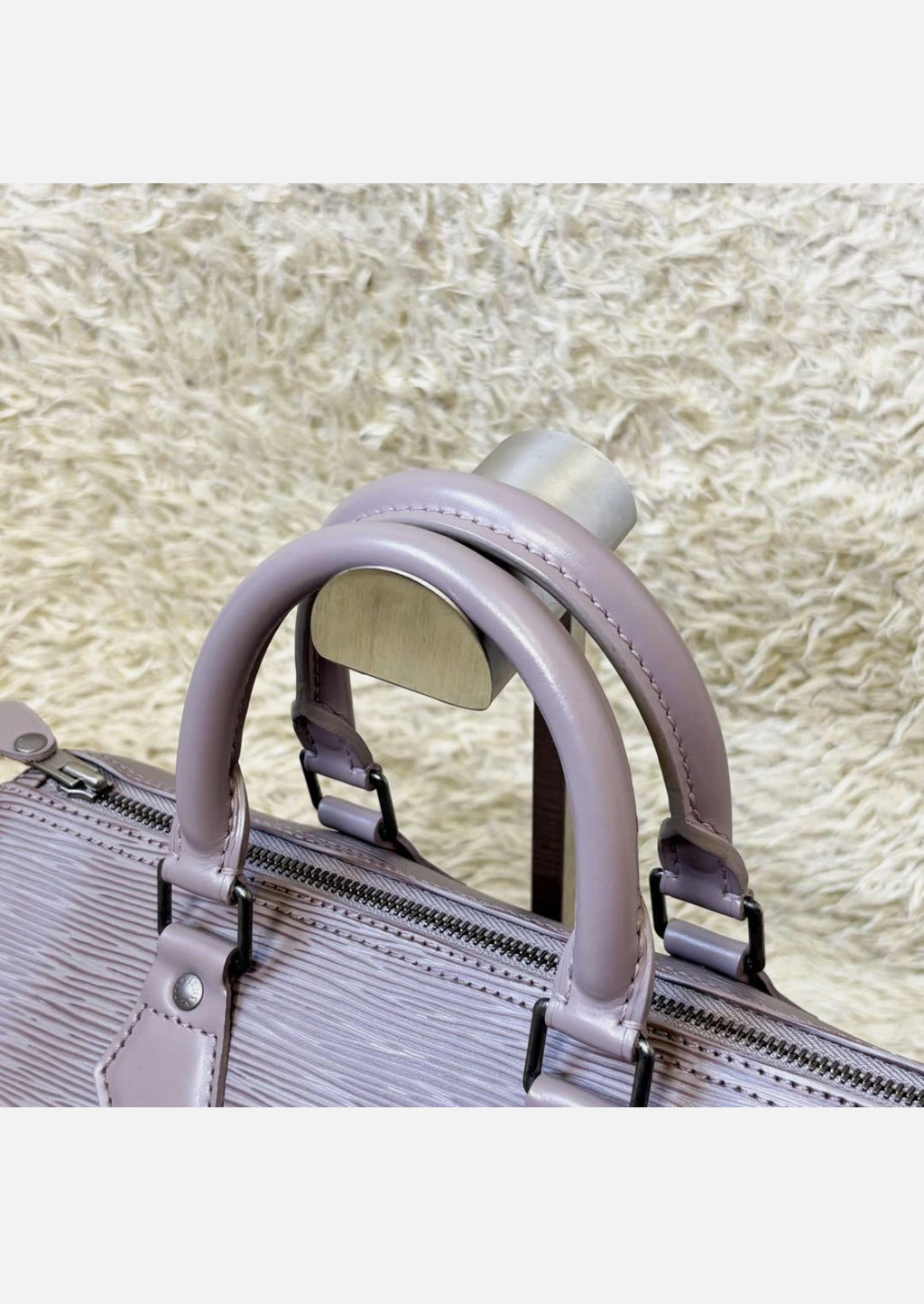 LOUIS VUITTON Epi Speedy 25 Mini Boston Bag Handbag Lilac Purple