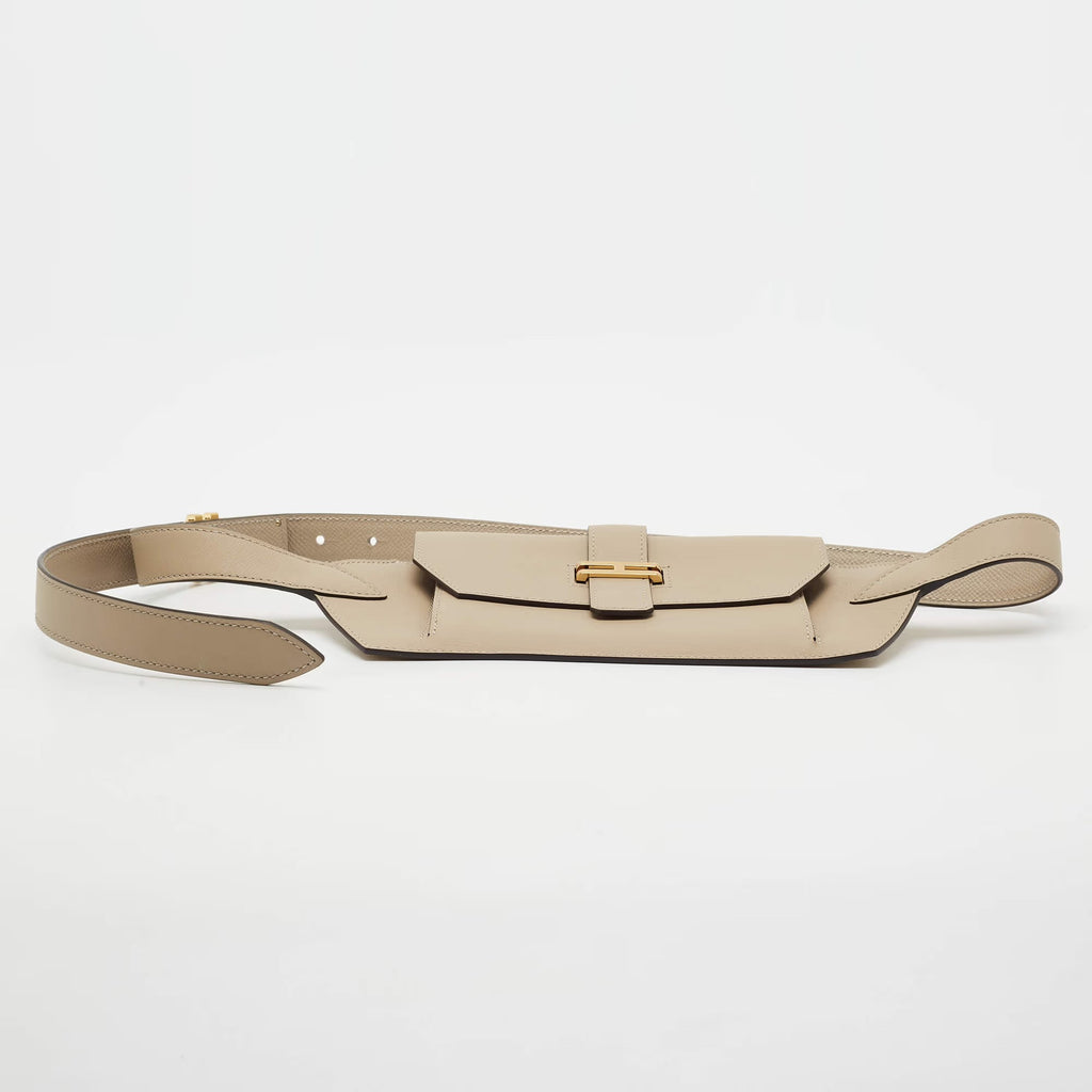 Hermes Elan Pocket 24 Trench Swift Leather Belt Bag
