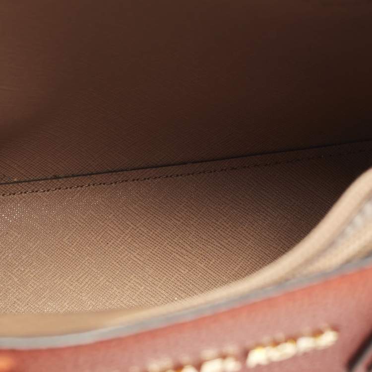 Michael Kors Adele Orange Leather Tote