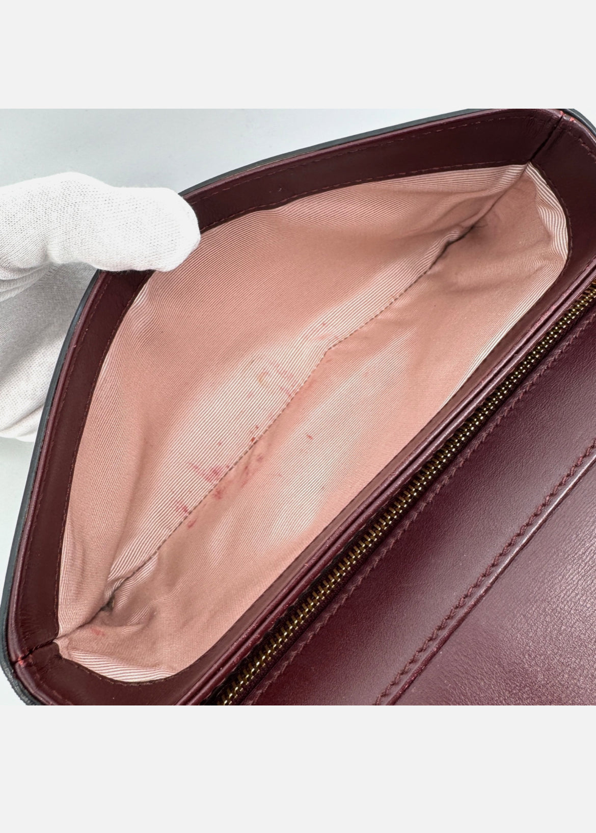 GUCCI Arli Shoulder Bag GG Marmont Burgundy Leather Crossbody