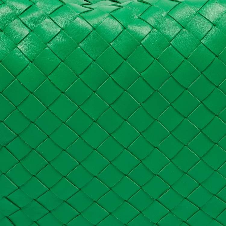 Bottega Veneta Jodie Medium Green Intrecciato Leather Hobo