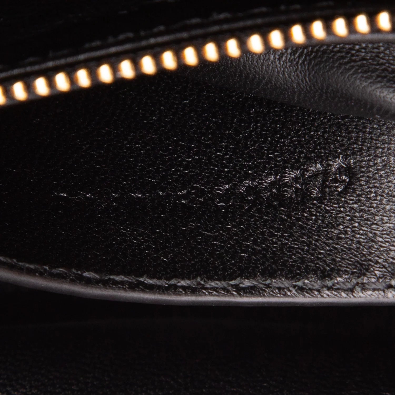Gucci Black Lambskin Small GG Milano Top Handle Shoulder Bag