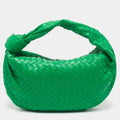Bottega Veneta Jodie Medium Green Intrecciato Leather Hobo