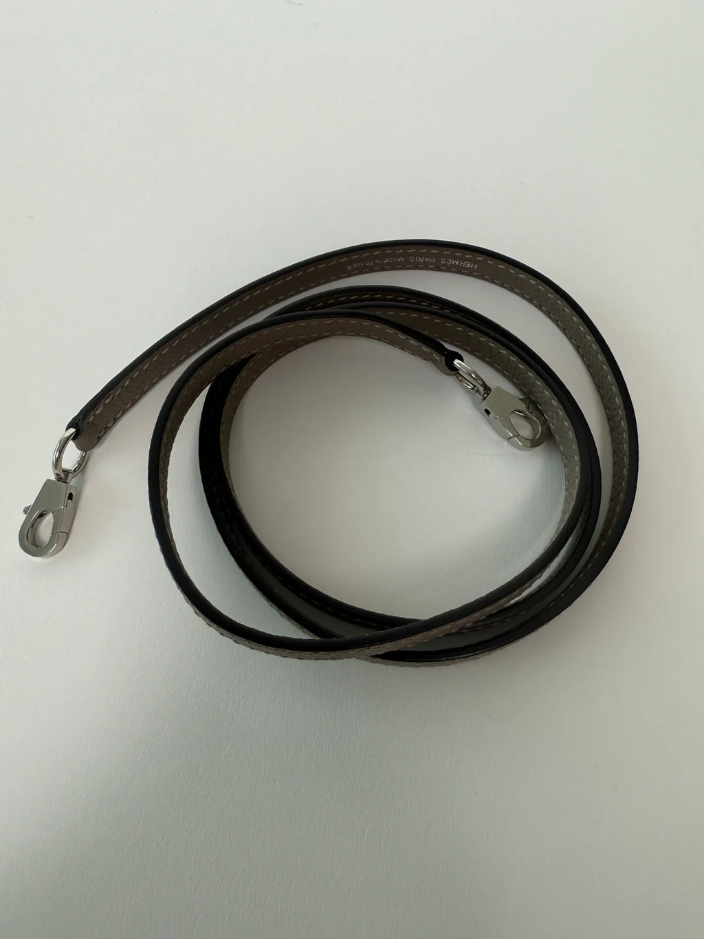 HERMÉS MINI KELLY GRIS ASPHALT IN EPSOM LEATHER WITH PHW