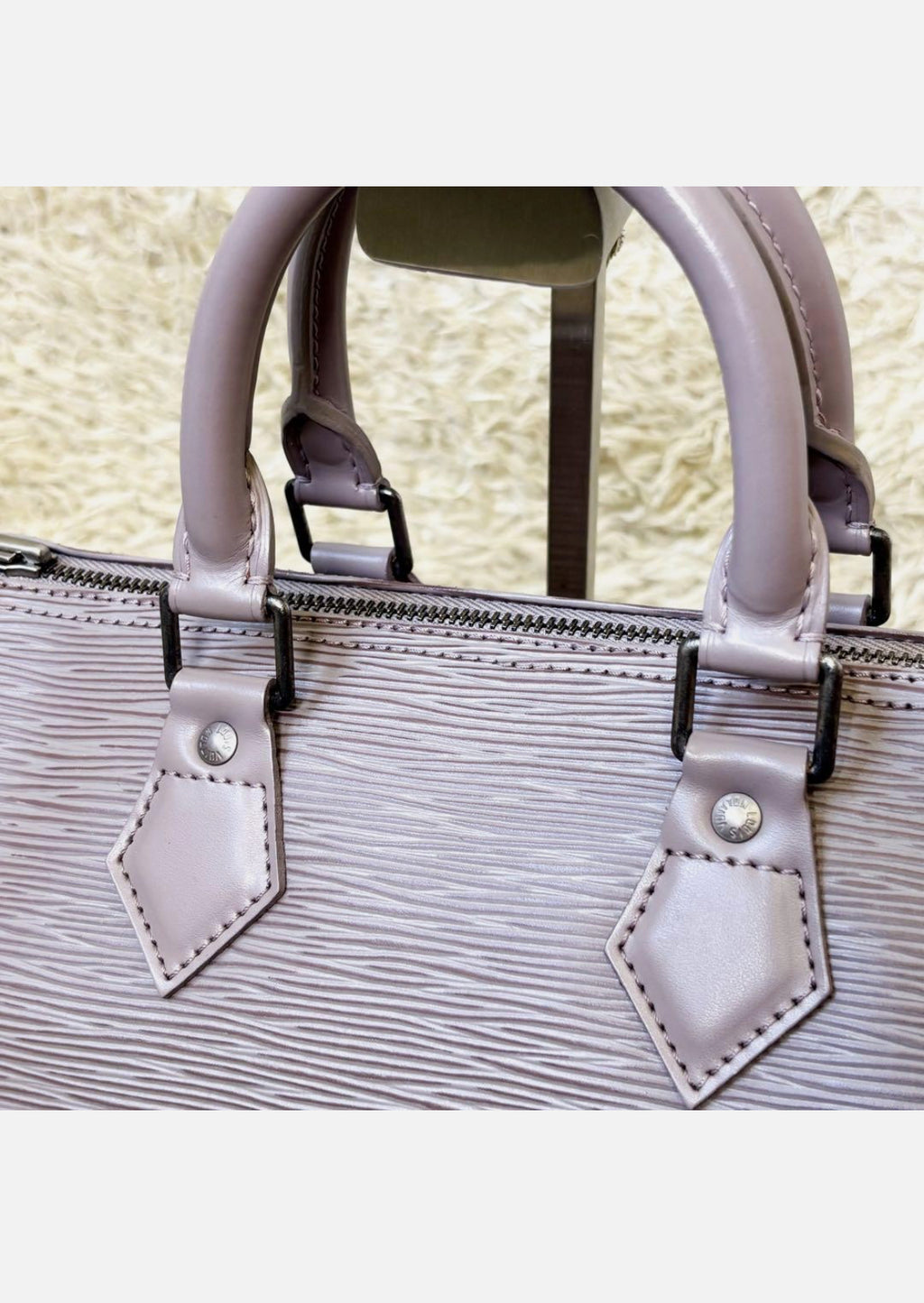 LOUIS VUITTON Epi Speedy 25 Mini Boston Bag Handbag Lilac Purple