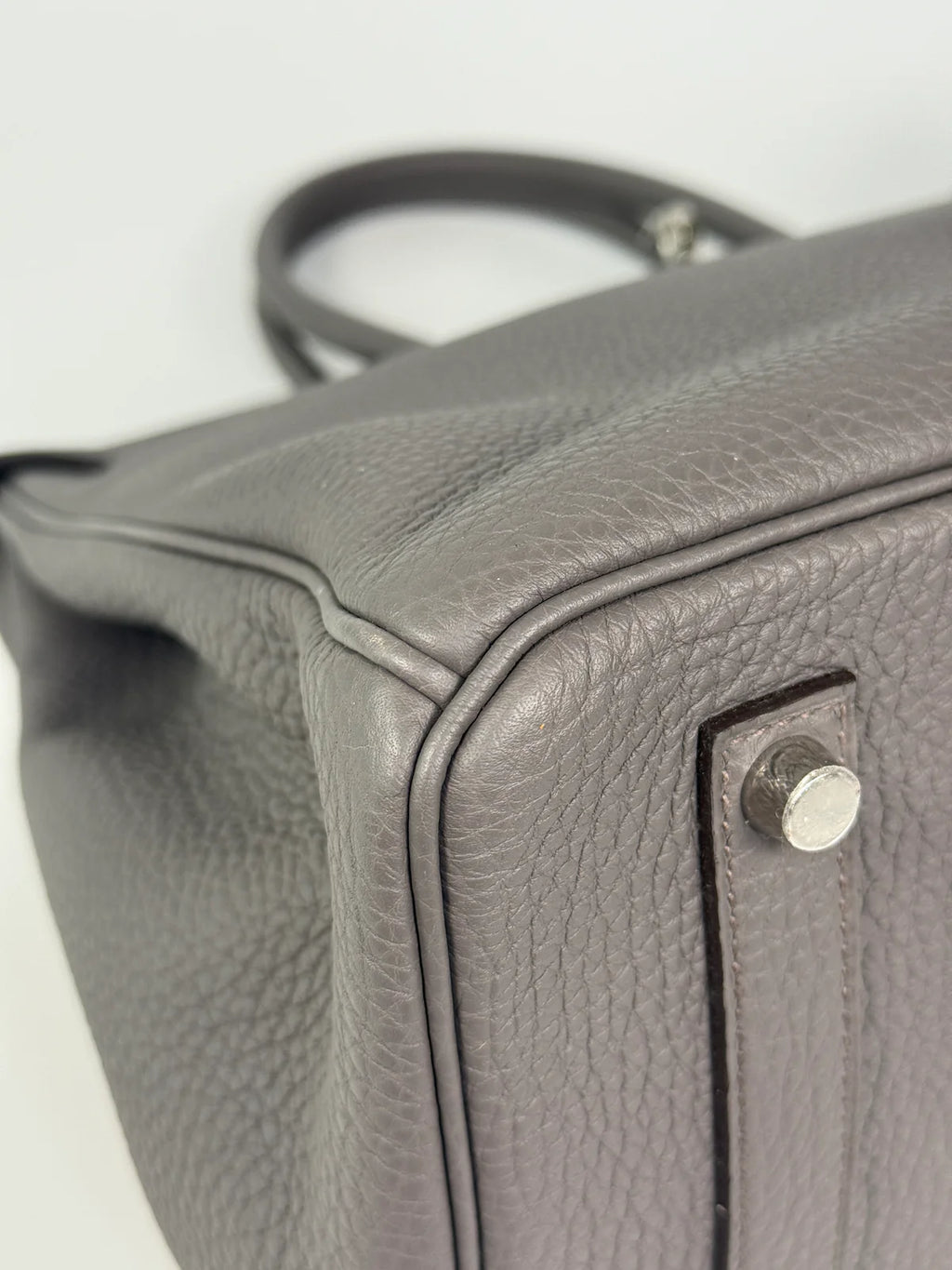 HERMÈS BIRKIN 35 IN GRIS ETAIN TOGO LEATHER WITH PALLADIUM HARDWARE