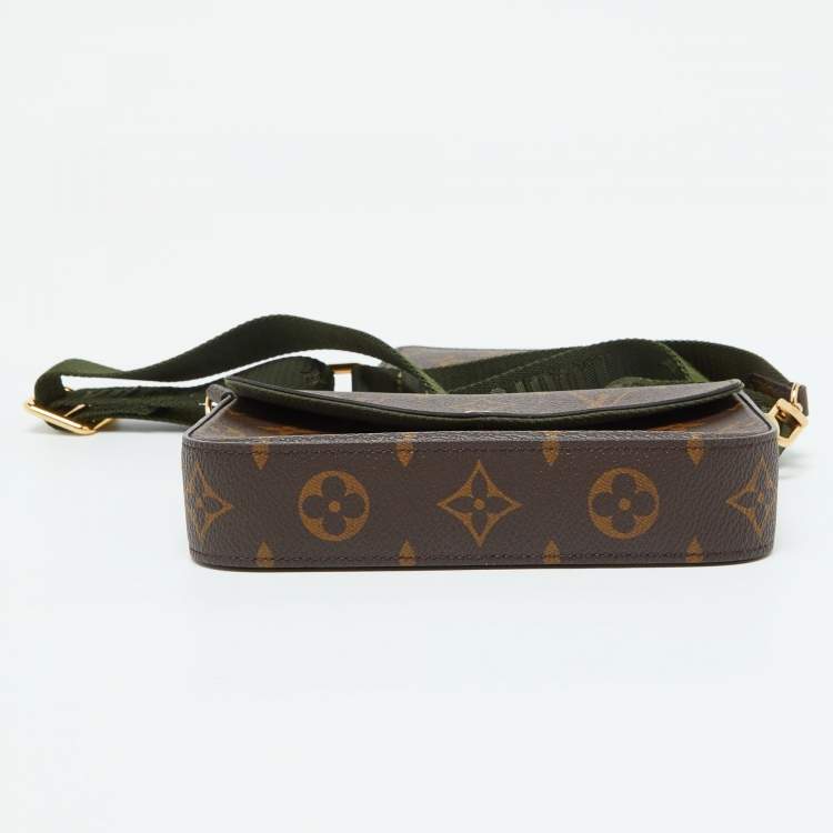 Louis Vuitton Khaki Monogram Canvas Félicie Strap & Go Bag
