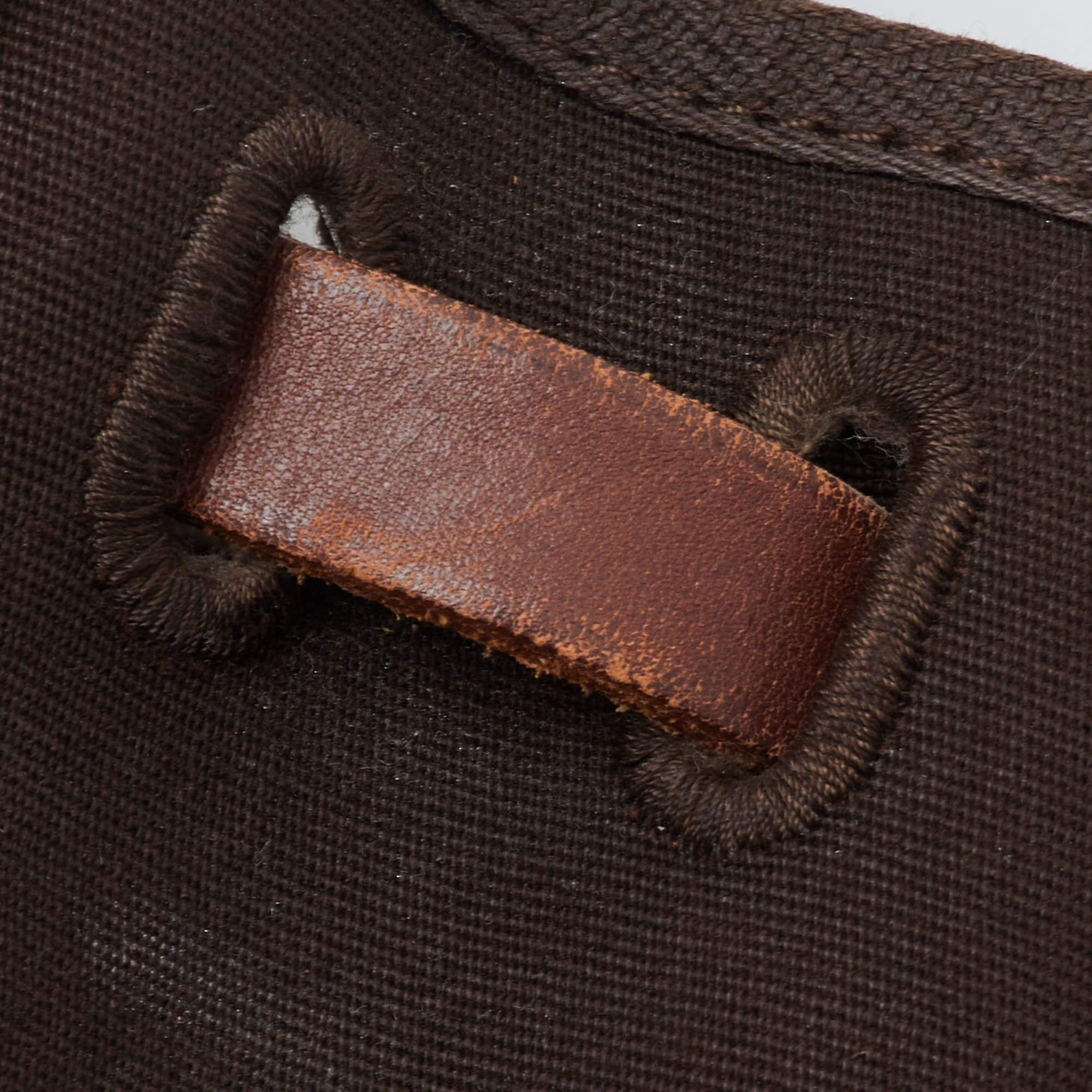 Hermes Herbag 39 Chocolate/Terre Toile and Vache Leather Top Handle Bag