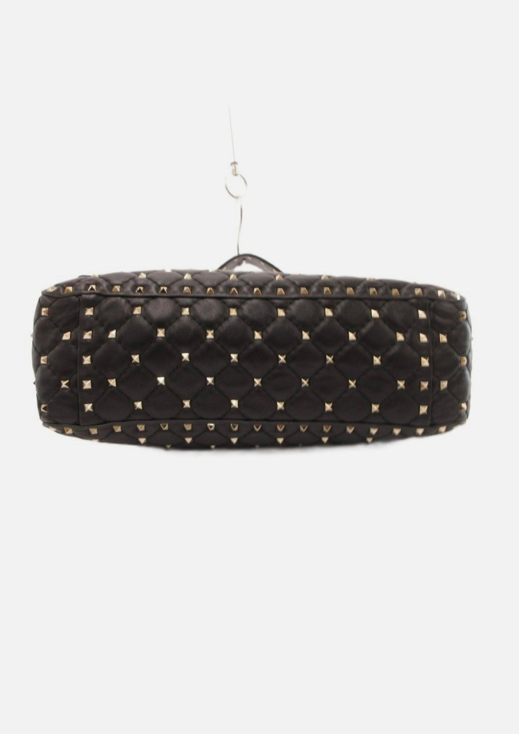 Valentino Garavani Rockstud Spike Quilted Leather Chain Shoulder Bag Black