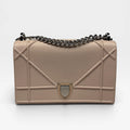 CHRISTIAN DIOR MEDIUM DIORAMA BAG IN BLUSH PINK LEATHER WITH SILVER HARDWARE