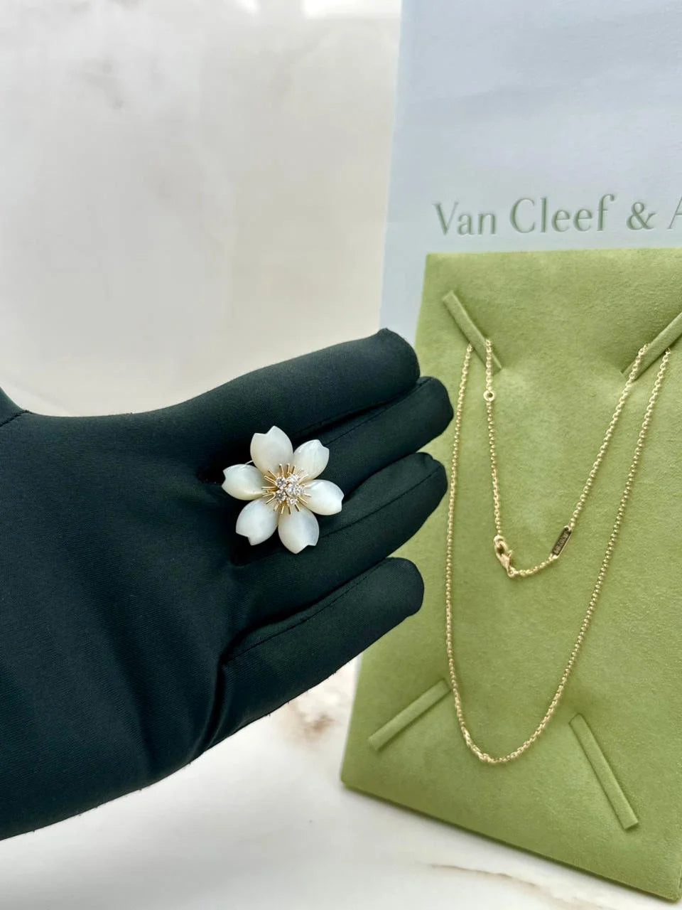 Van Cleef And Arpels Rose De Noel Clip Pendant