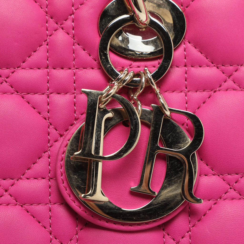 Dior Lady Dior My ABCDior Small Pink Cannage Leather Tote