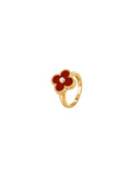 Van Cleef And Arpels Vintage Alhambra Ring Size 55