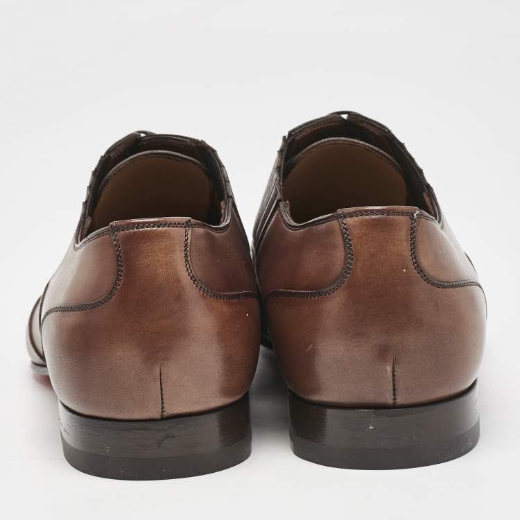 Christian Louboutin Brown Leather My Amor W Oxfords Size 42