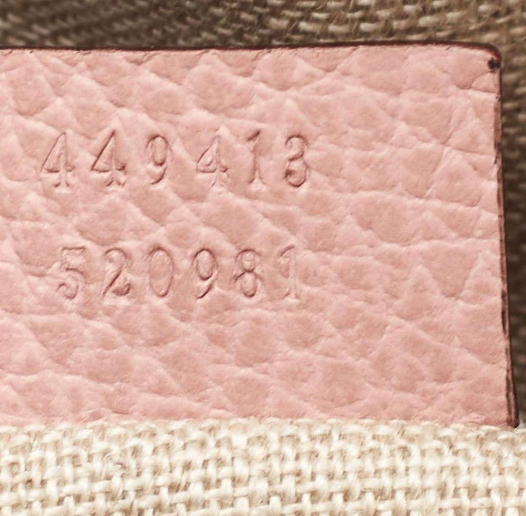 Gucci Bree Mini Beige/Light Pink GG Canvas And Leather Camera Crossbody Bag
