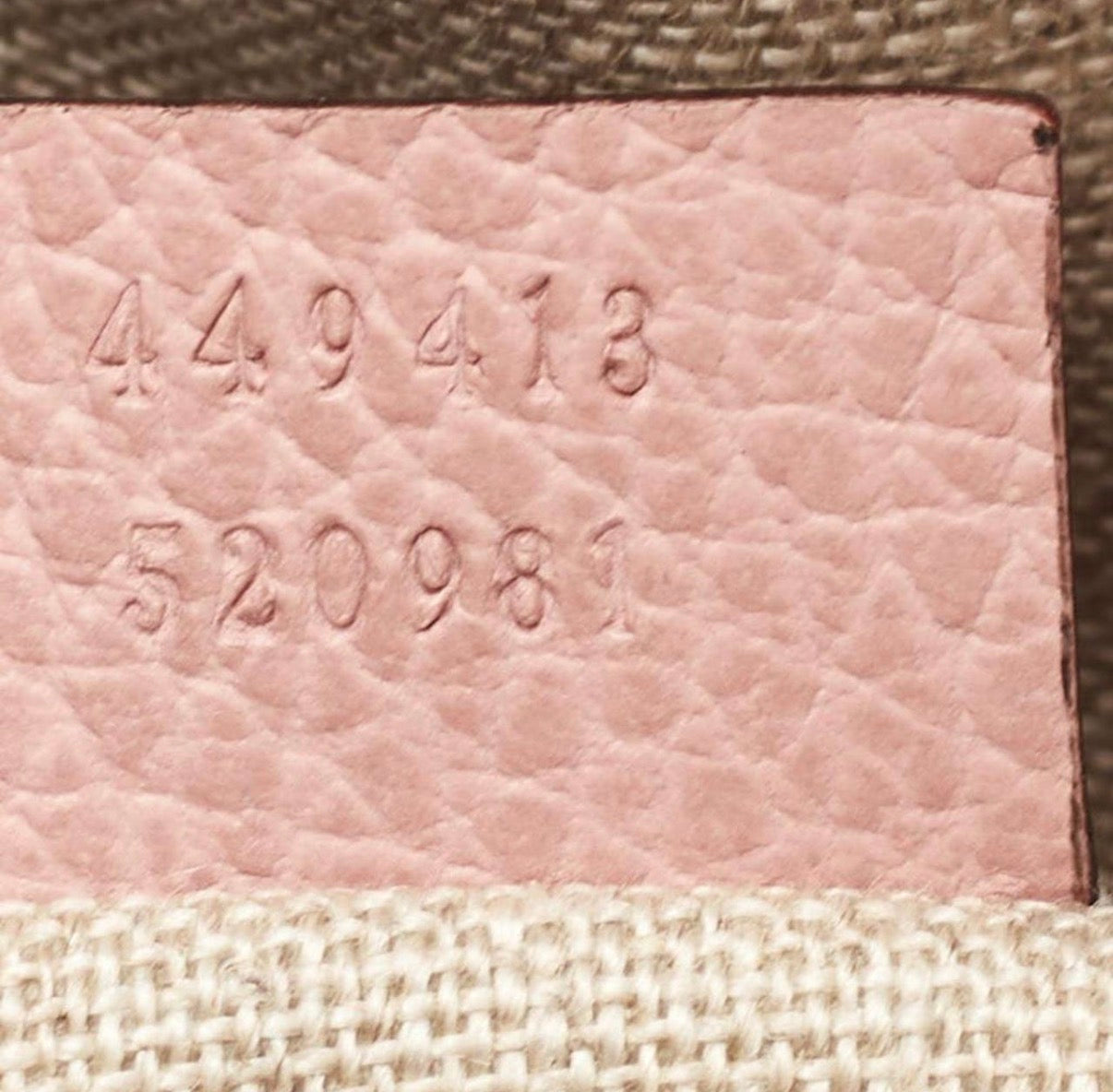 Gucci Bree Mini Beige/Light Pink GG Canvas And Leather Camera Crossbody Bag