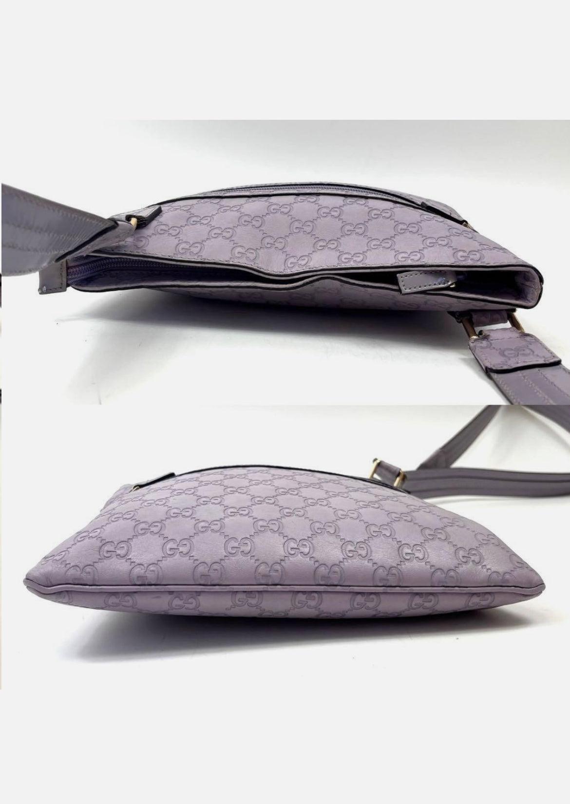 Gucci GG Marmont Leather Shoulder Bag Pastel Purple