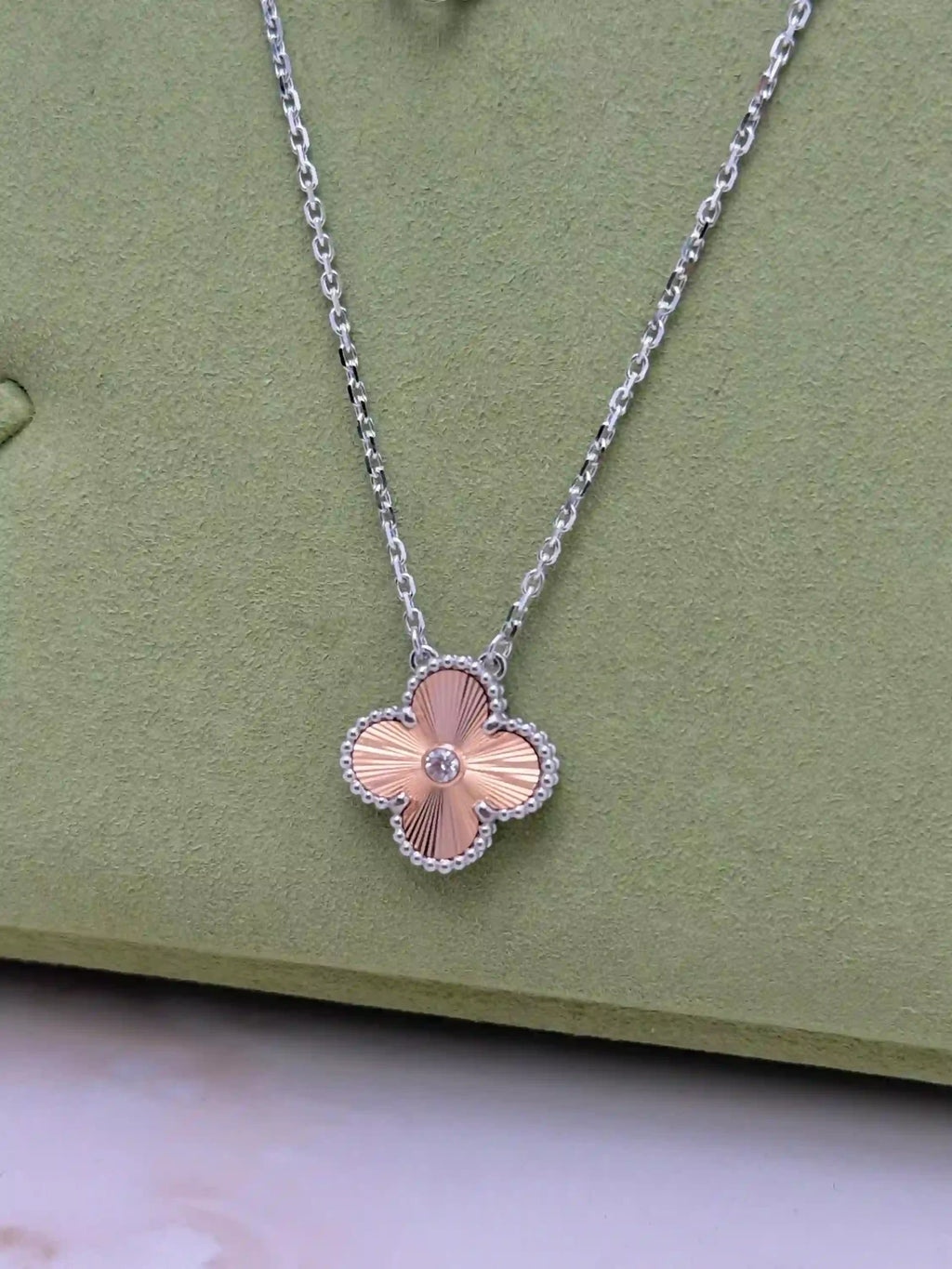 Van Cleef & Arpels Vintage Alhambra Guilloche Necklace