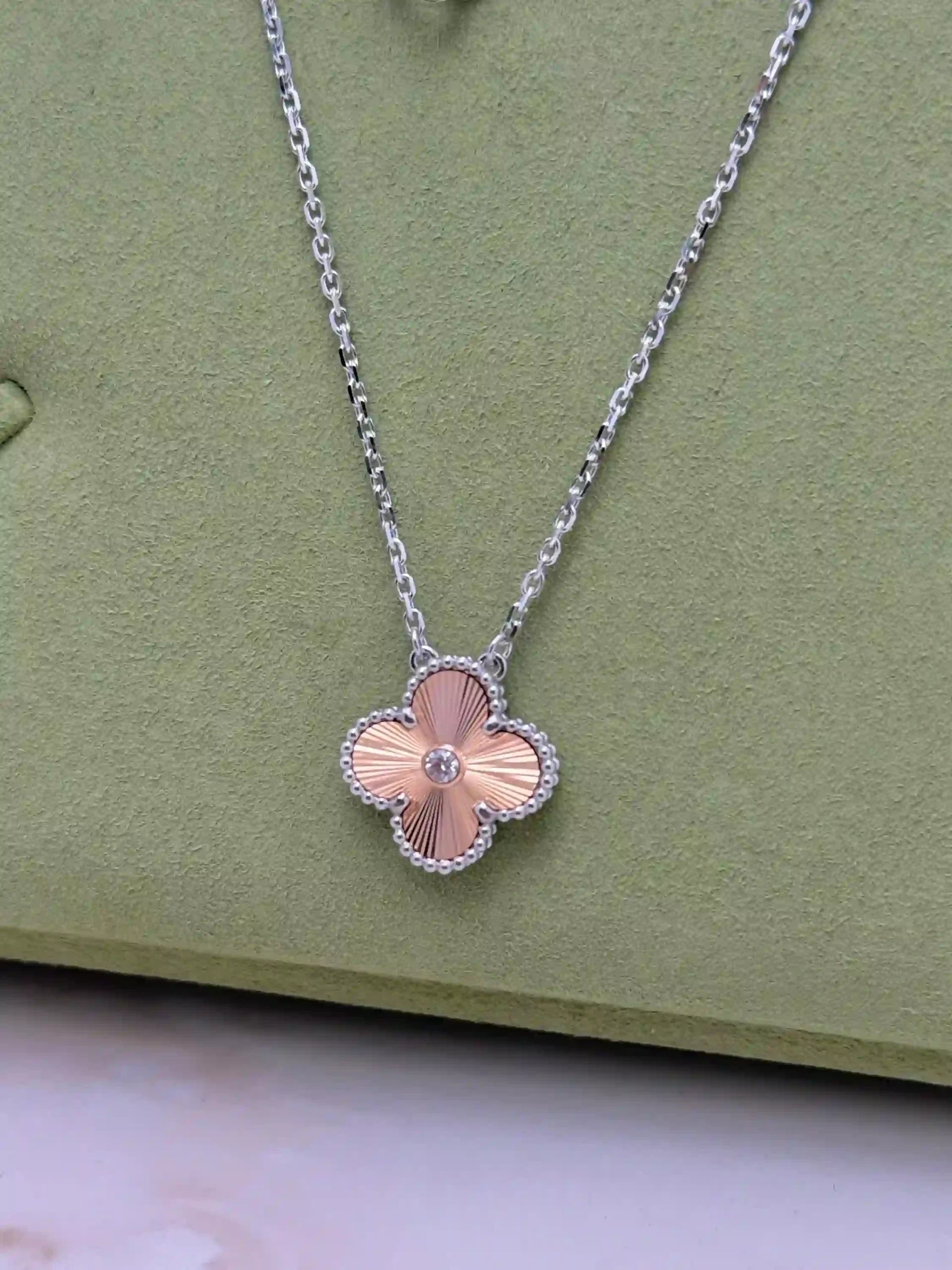 Van Cleef & Arpels Vintage Alhambra Guilloche Necklace