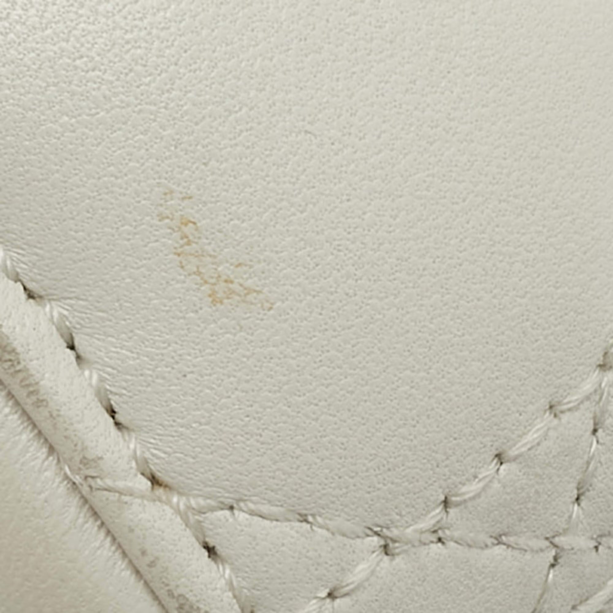 Dior Lady Dior My ABCDior Small White Cannage Leather Tote