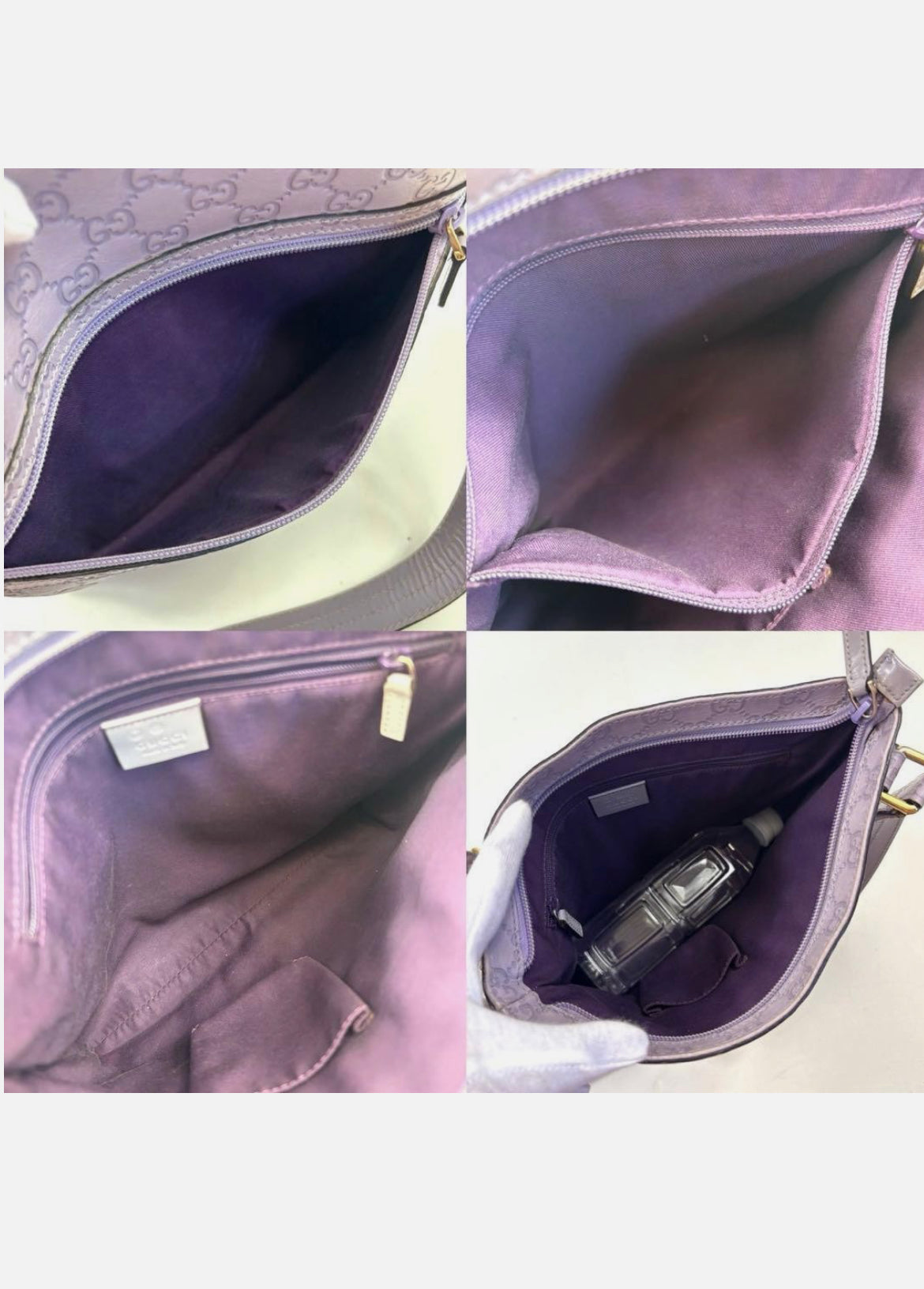 Gucci GG Marmont Leather Shoulder Bag Pastel Purple