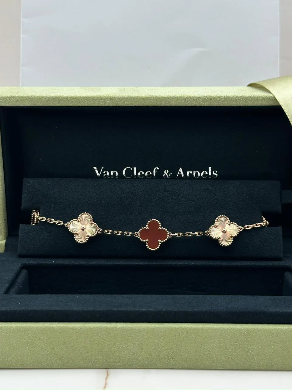 Van Cleef And Arpels Vintage Alhambra 5 Motifs Bracelet