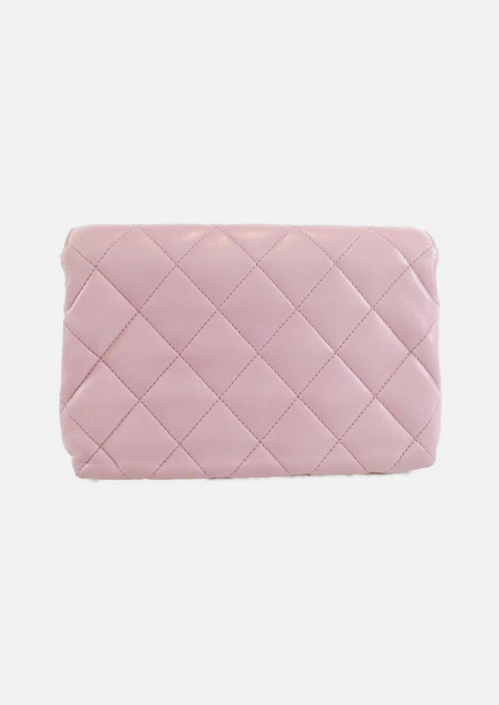 Chanel Pink Lambskin Shoulderbag With Gold Hardware