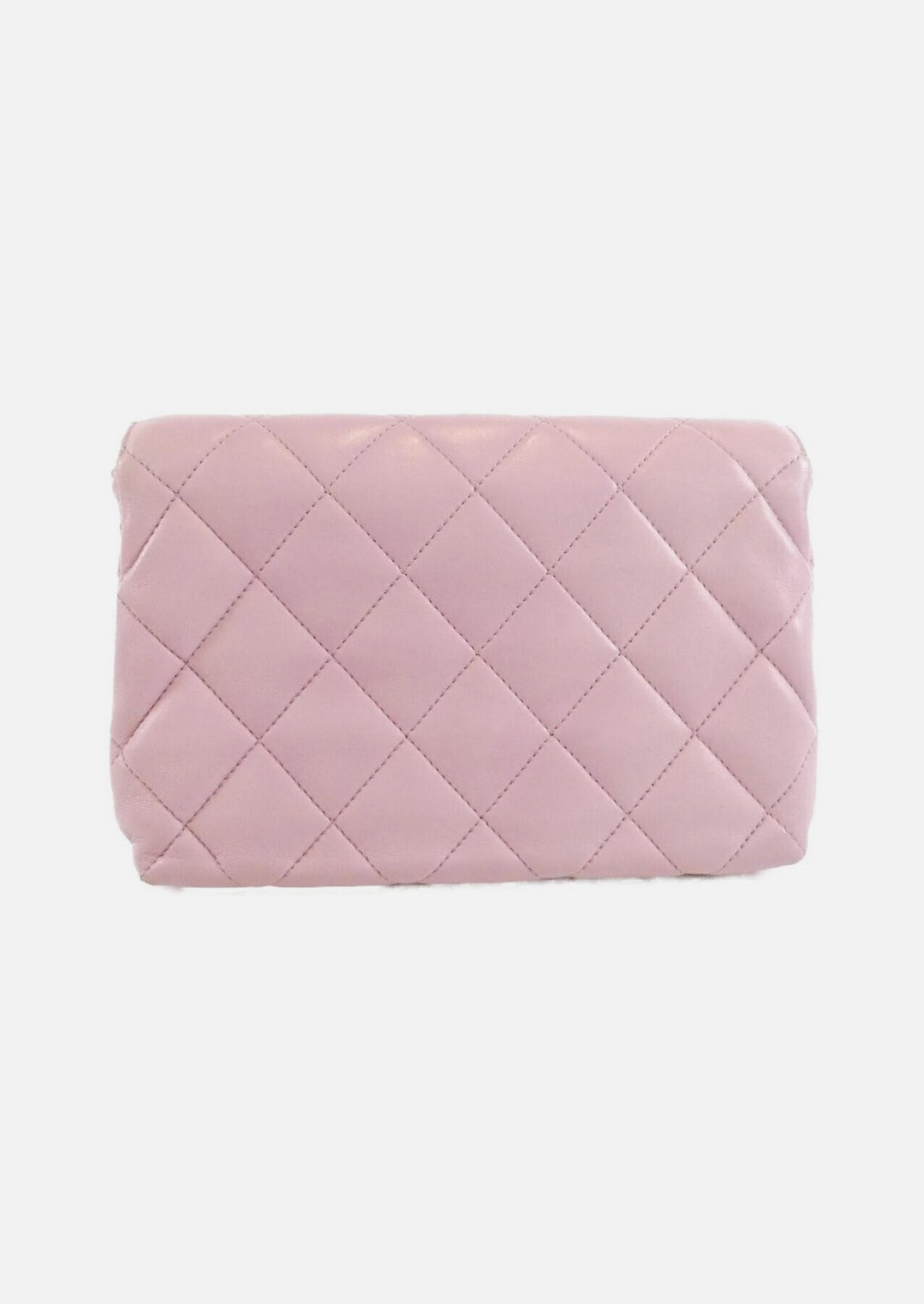 Chanel Pink Lambskin Shoulderbag With Gold Hardware