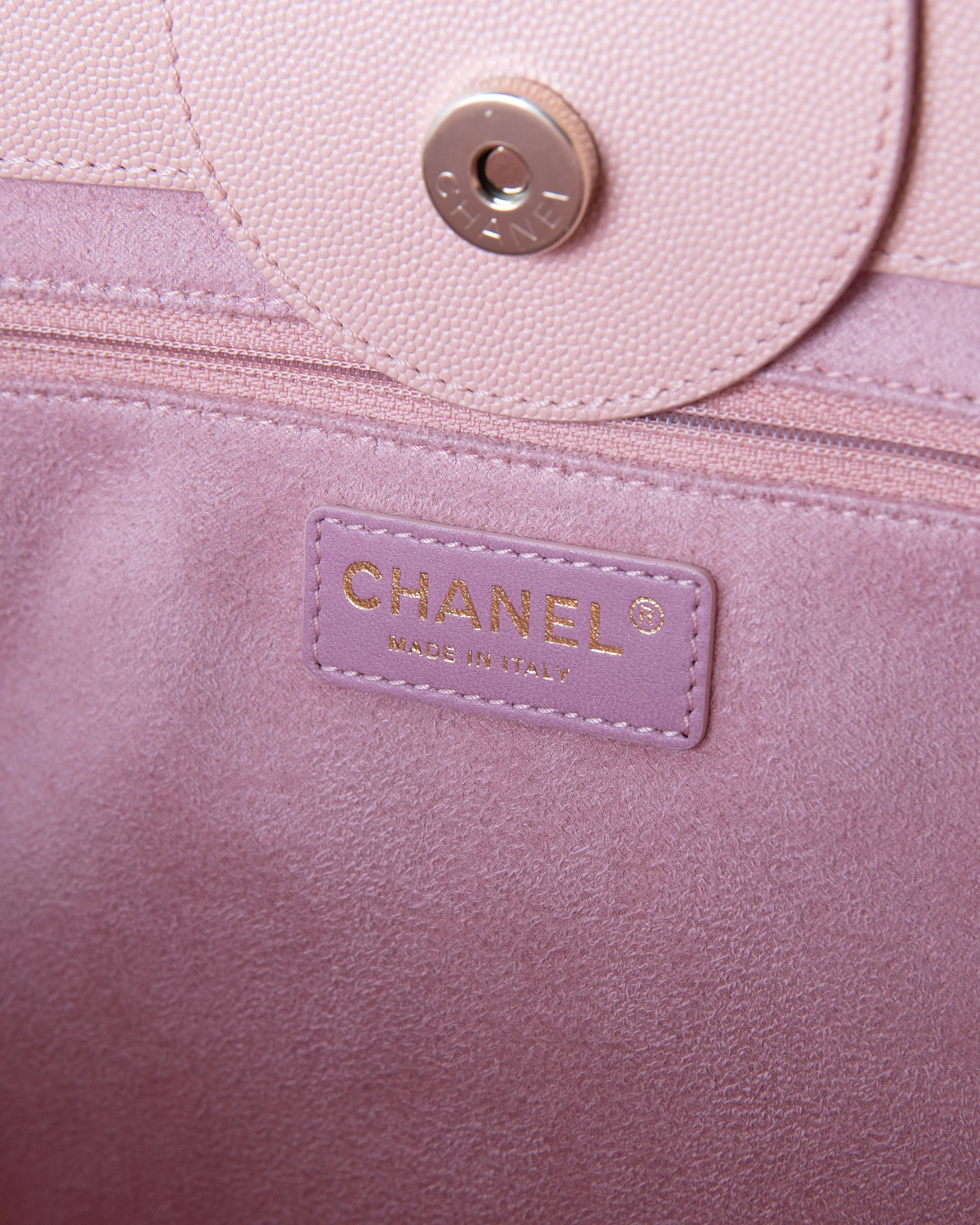 Chanel Deauville Large Pink Tote Bag