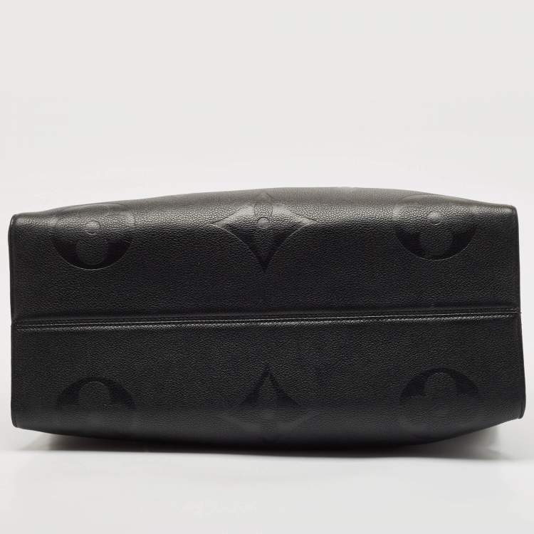 Louis Vuitton Black Monogram Empreinte Leather On The Go GM Bag
