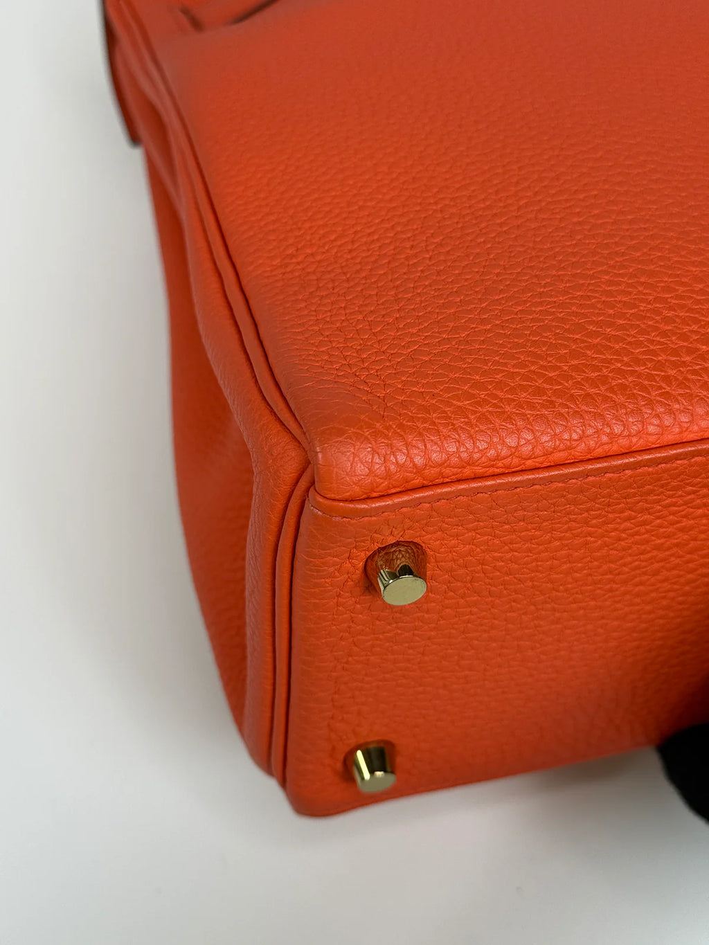 HERMÈS KELLY 28 IN CAPPUCINE TOGO LEATHER GOLD HARDWARE