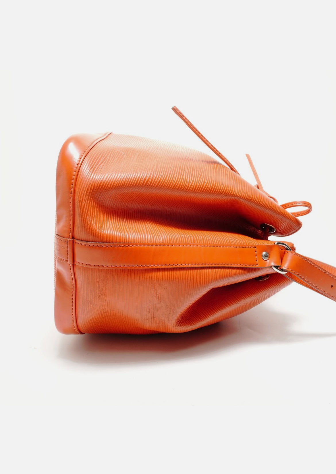 LOUIS VUITTON 2014 Petit Noe Epi Shoulder Bag Orange