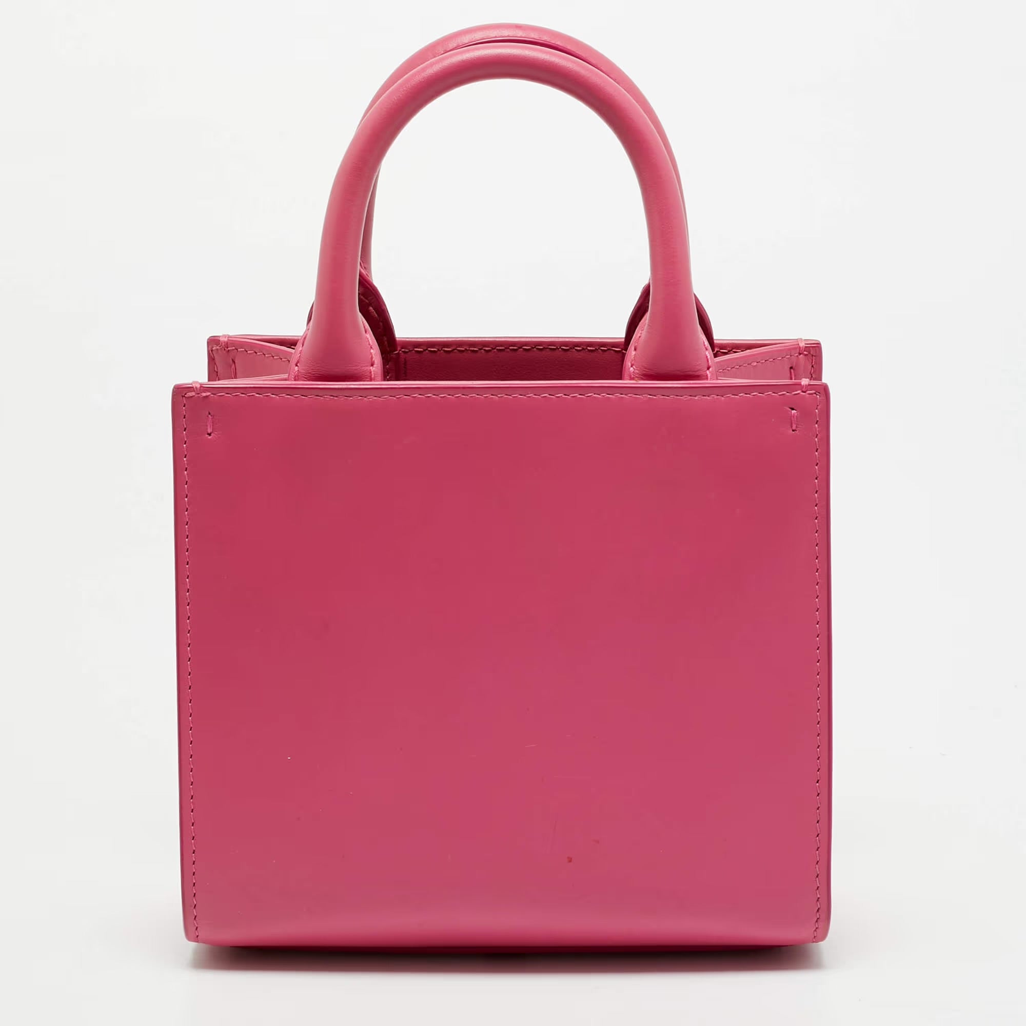 Dolce & Gabbana DG Daily Mini Pink Leather Tote