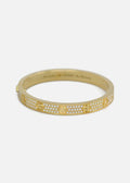 Cartier Diamond Pave 18K Yellow Gold Love Bracelet Size 16