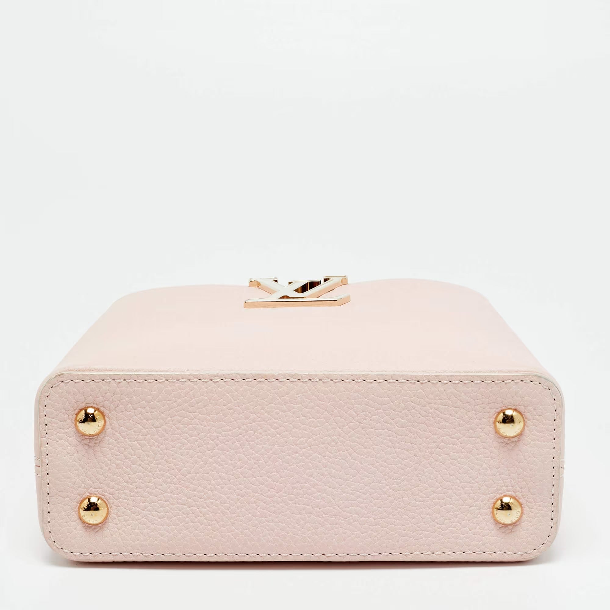 Louis Vuitton Capucines Mini Pink Taurillon Leather Top Handle Bag