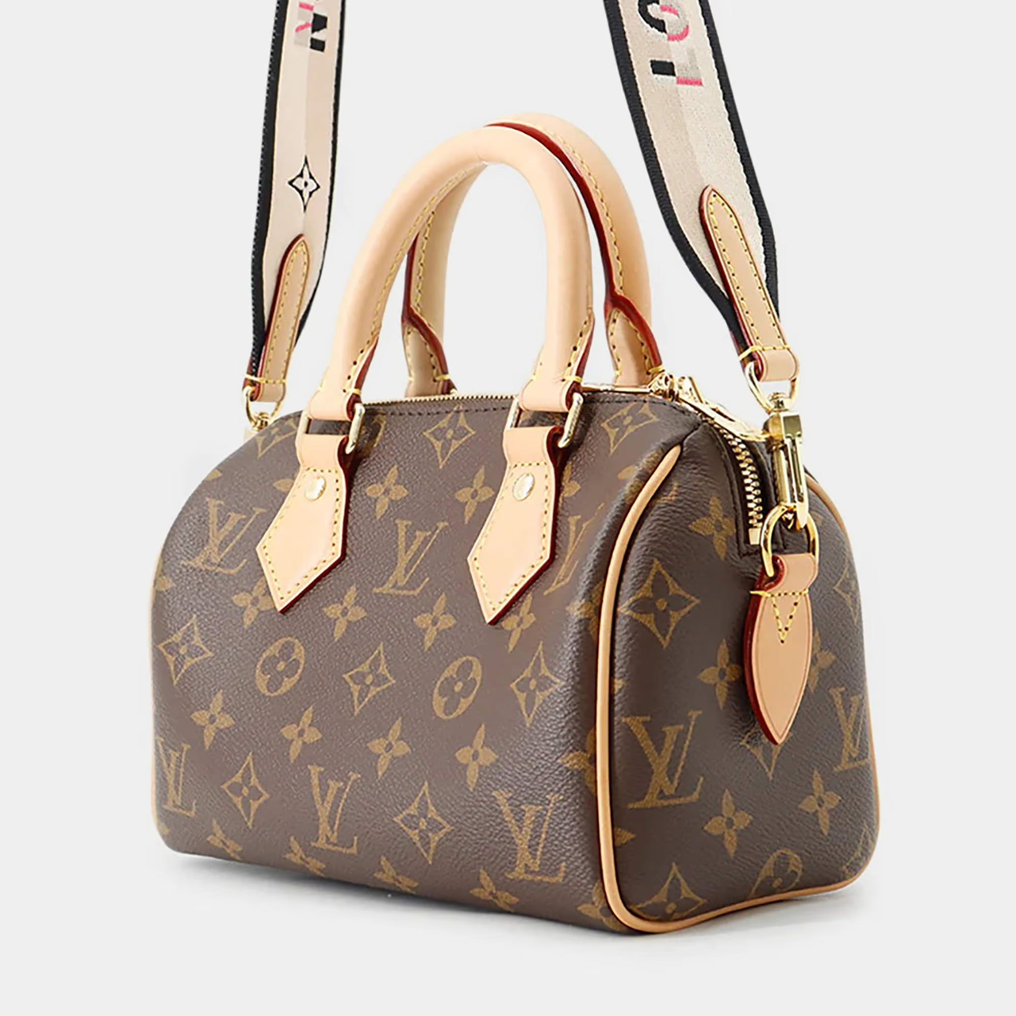Louis Vuitton Speedy Bandouliere Brown Monogram Size 20