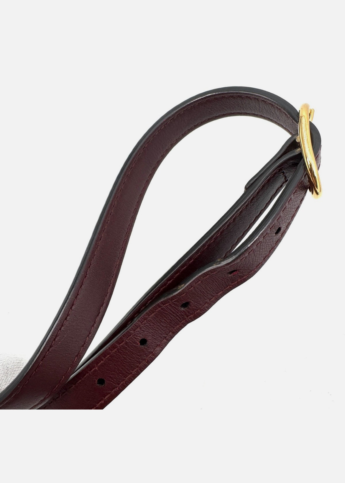 GUCCI Arli Shoulder Bag GG Marmont Burgundy Leather Crossbody