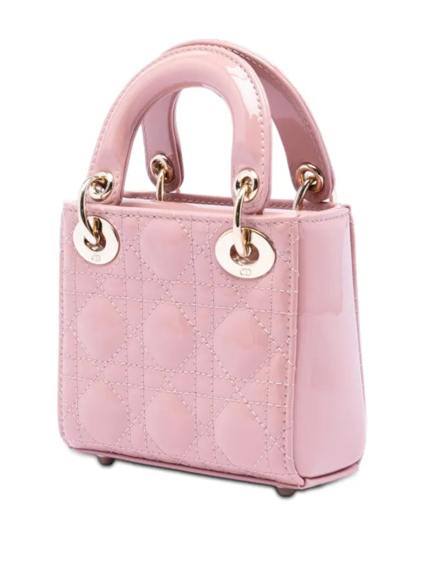 Christian Dior 2022 Micro Patent Cannage Lady Dior