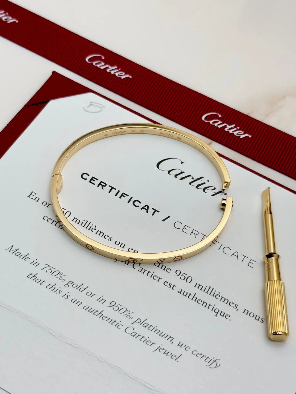 Cartier Love Bracelet Size 16