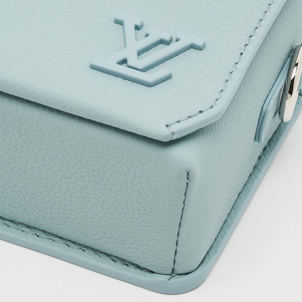 Louis Vuitton Fastline Blue Aerogram Leather Wearable Wallet