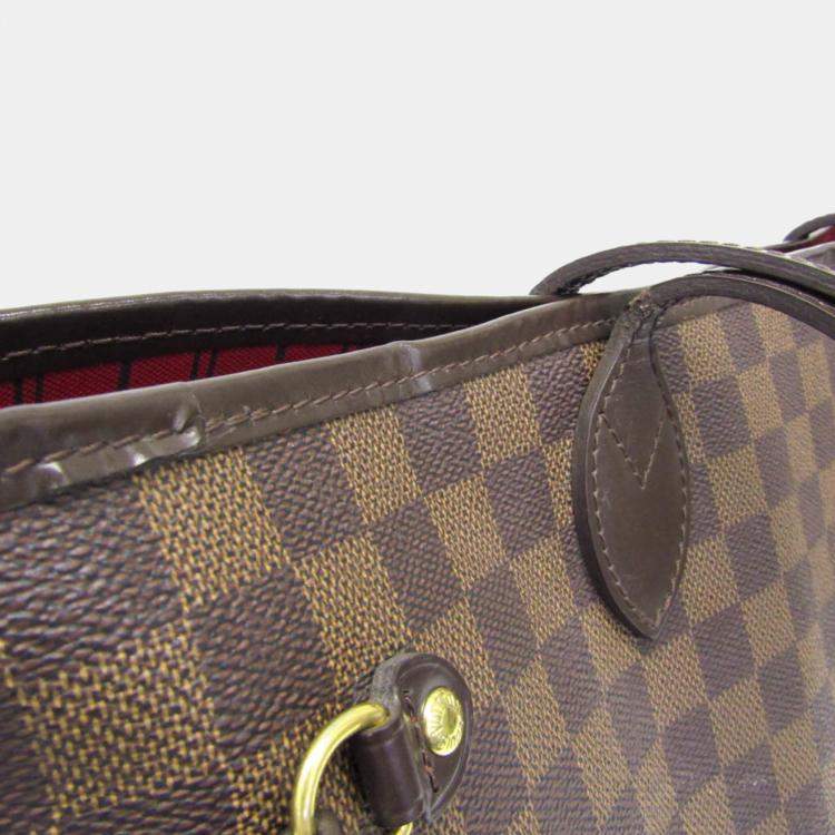 Louis Vuitton Neverfull MM Damier Ebene Tote Bag