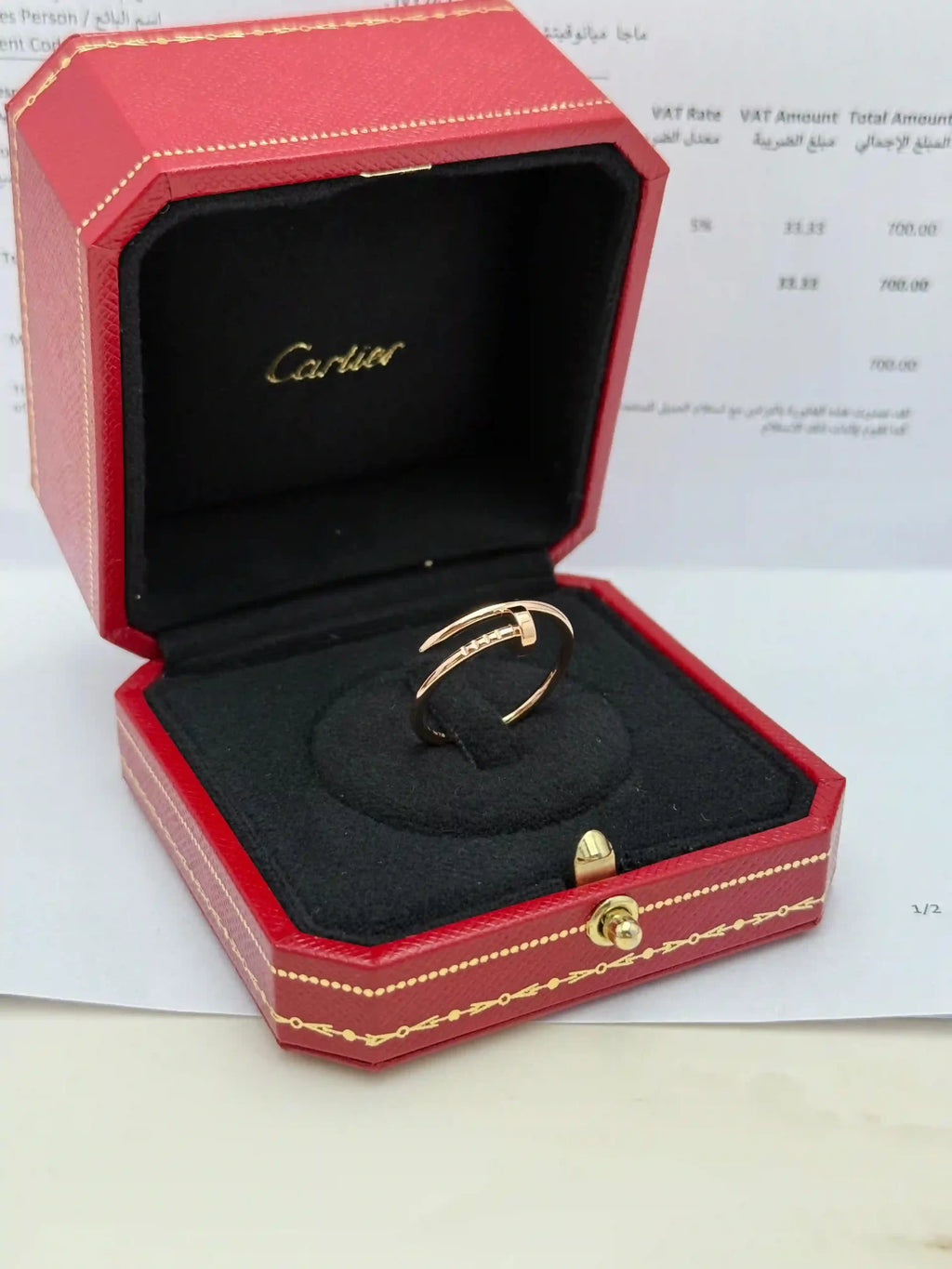 Cartier Juste Un Clou Ring Size 60