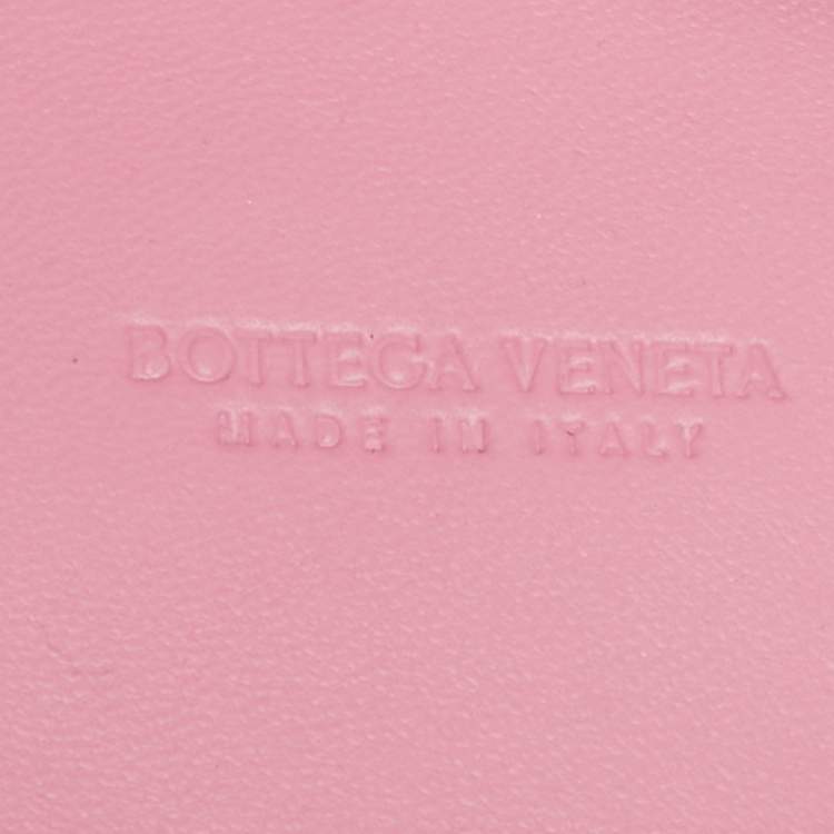 Bottega Veneta Cabat Mini Pink Intrecciato Leather Tote