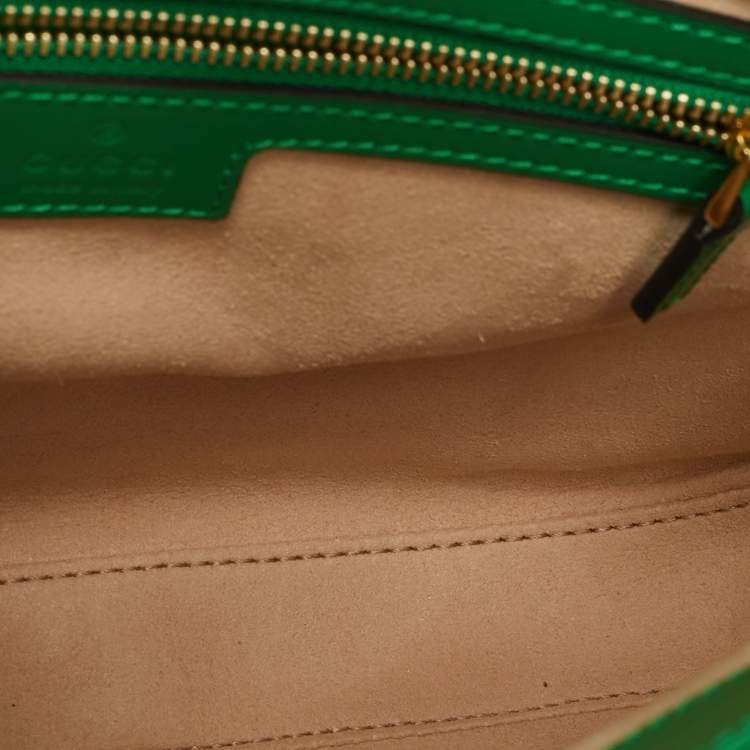 Gucci Jackie 1961 Small Green Smooth Leather Hobo