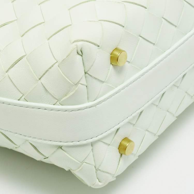 Bottega Veneta Wallace Mini Glacier Green Intrecciato Leather Hobo