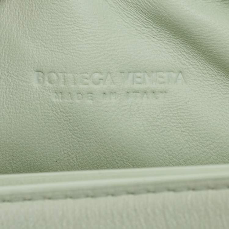 Bottega Veneta Wallace Mini Glacier Green Intrecciato Leather Hobo
