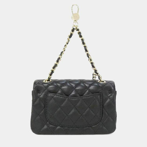 Chanel Flap Black Leather Bag