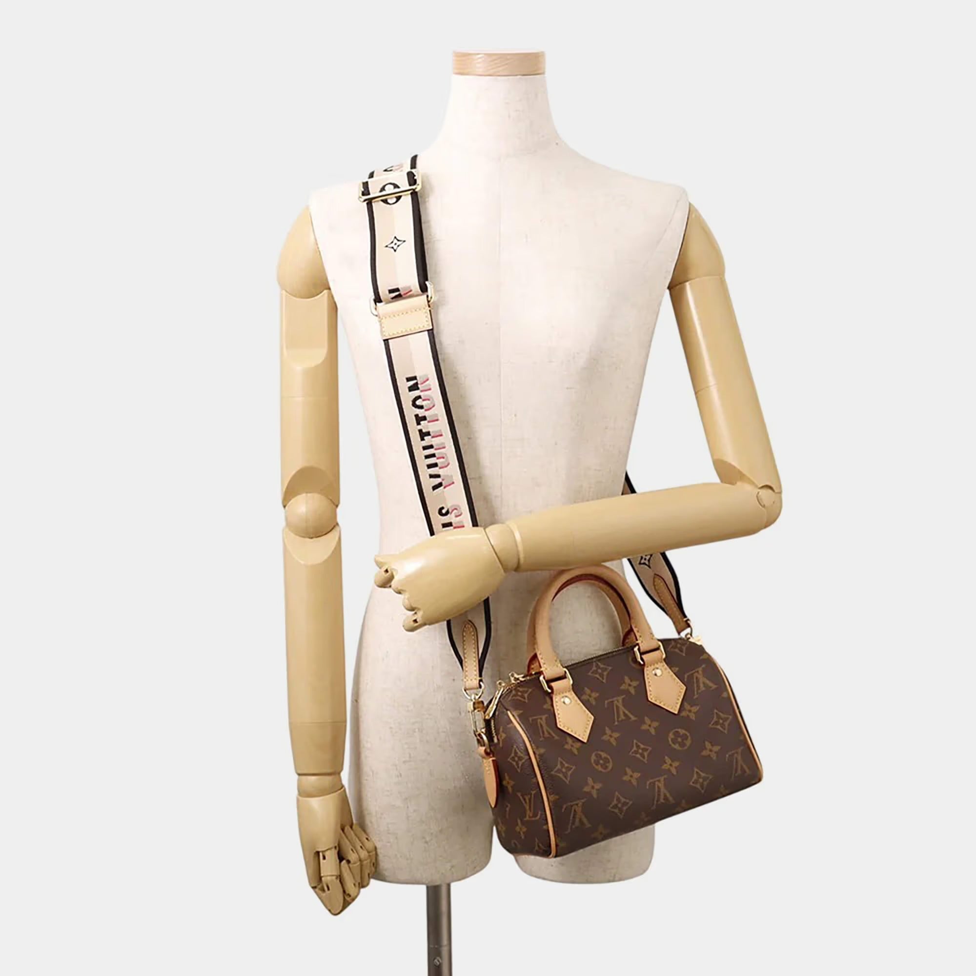 Louis Vuitton Speedy Bandouliere Brown Monogram Size 20