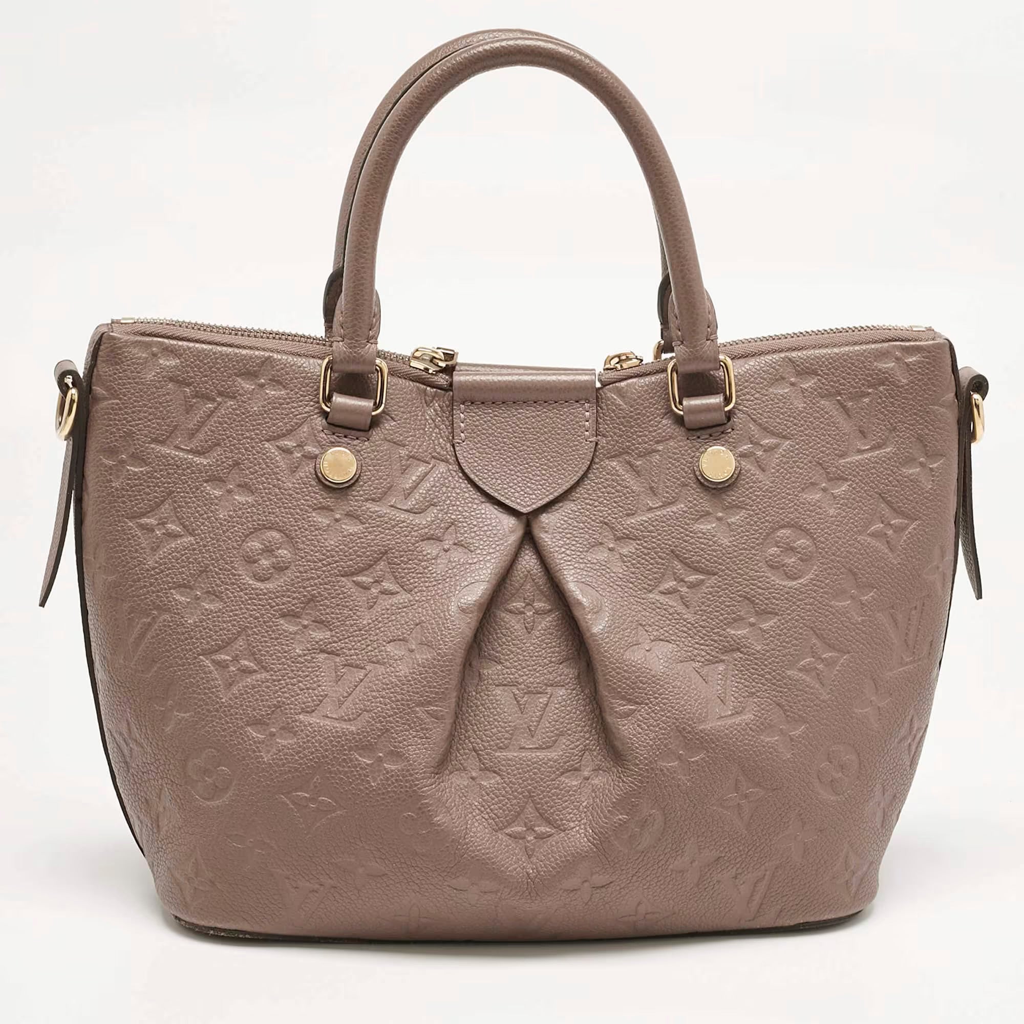 Louis Vuitton Beige Monogram Empreinte Leather Mazarine PM Bag