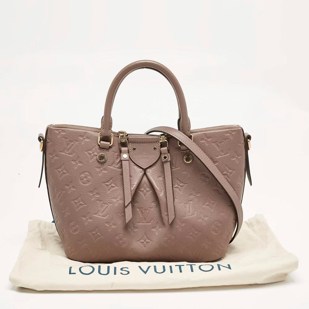 Louis Vuitton Beige Monogram Empreinte Leather Mazarine PM Bag